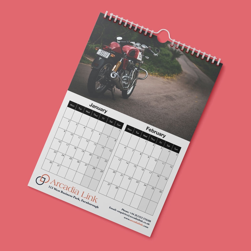 Calendar Printing By TeamCalendars UKs Leading Calendar Printers Custom Bespoke Printed A4 Wall Calendars With 7 Leaves Team Calendars UK