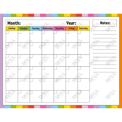Calendar Skool Krafts