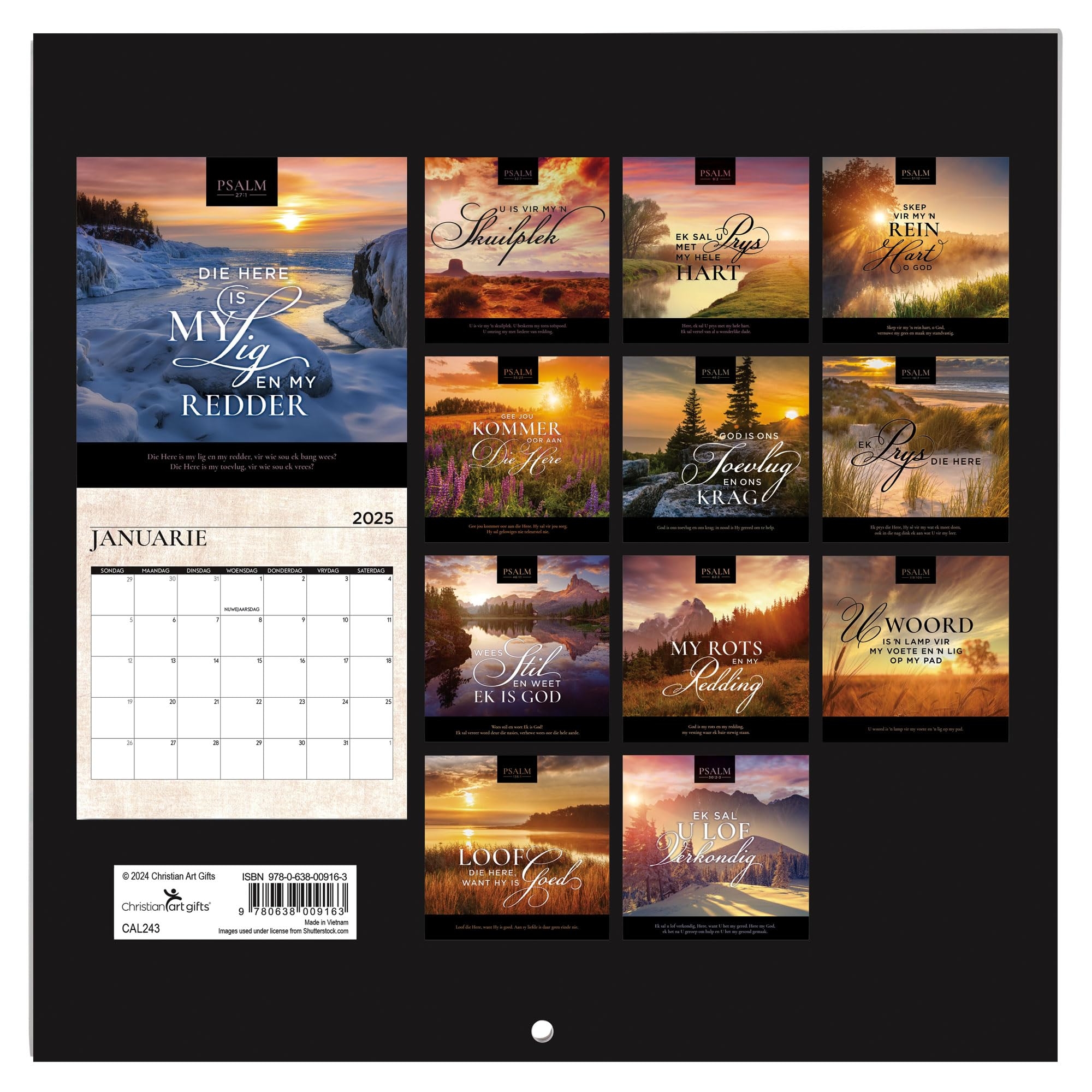 Christian Art Gifts 2025 Groot Kalender Inspirerende Bybelvers Lof Uit Die Woord Landskappe Amazon co za Office Products