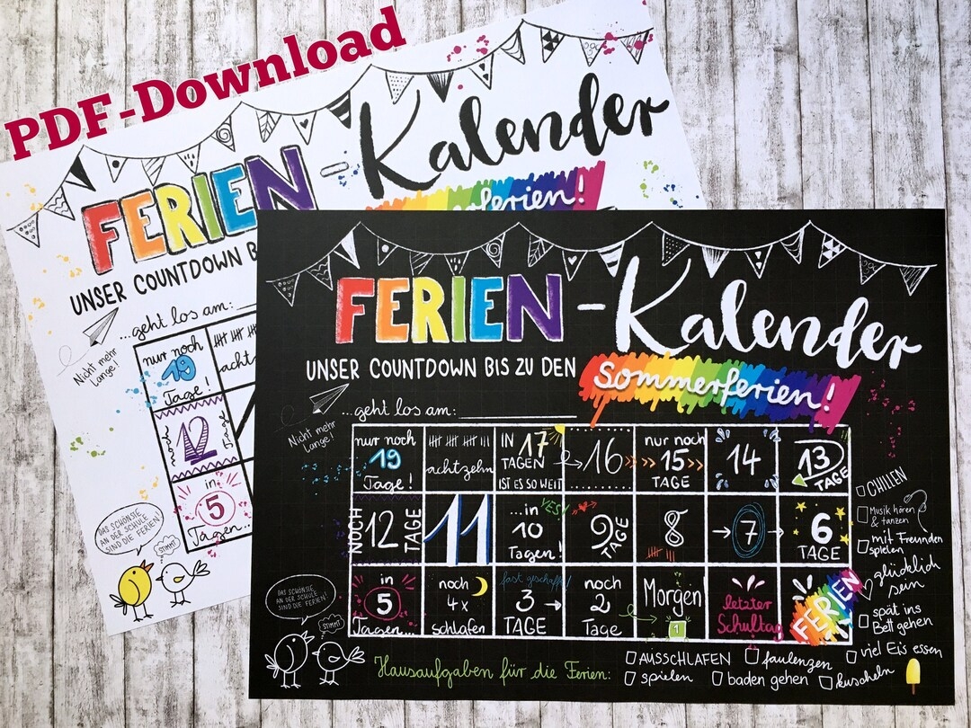 Ferienkalenders Für Kinder