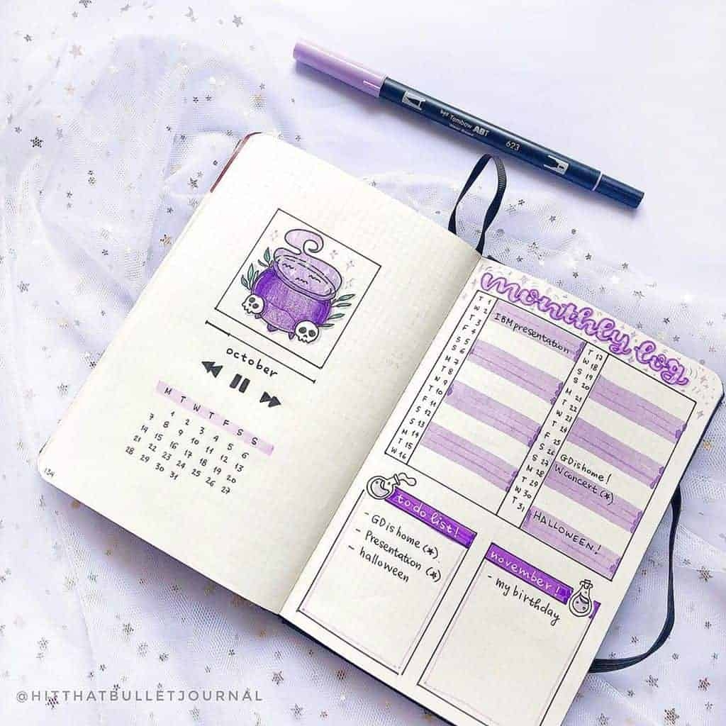 Creative Bullet Journal Calendar Spread Inspirations Masha Plans