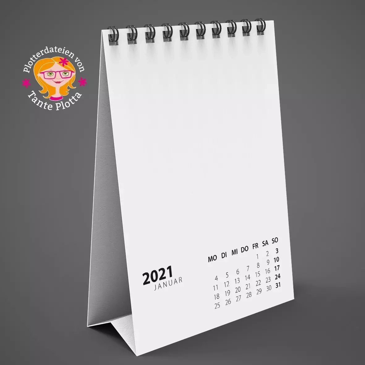 Datei Zum Ausdrucken Kalender 2021 Blanco Tante Plotta