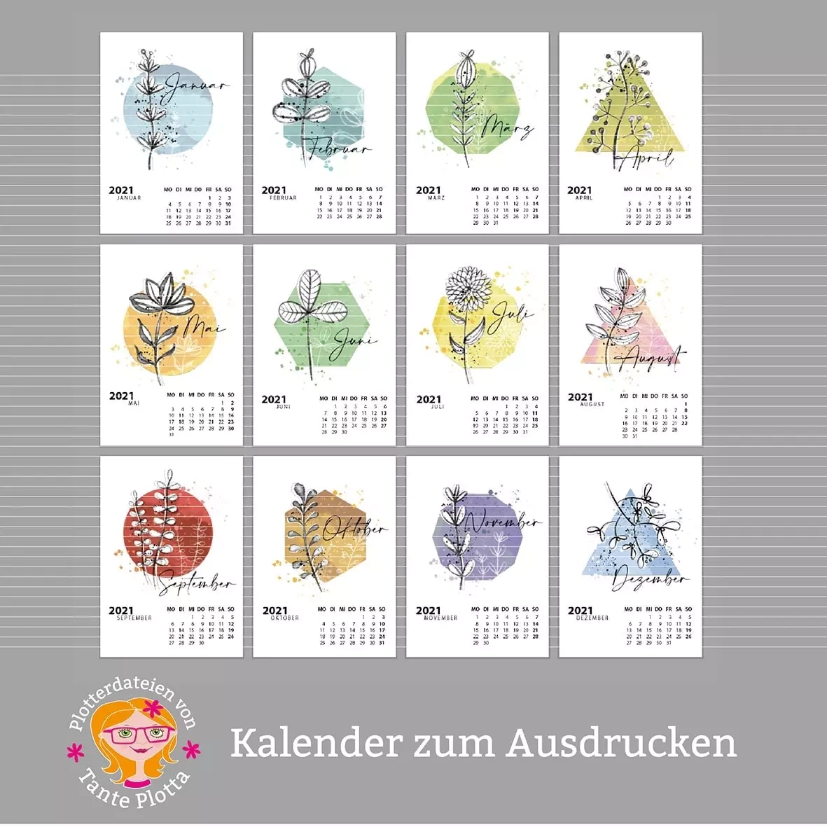 Datei Zum Ausdrucken Kalender Pflanzen 2021 Gro es SET Datei Zum Ausdrucken Kalender Pflanzen 2021 Gro es SET