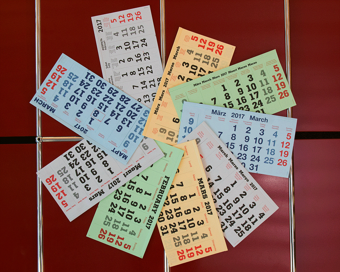Datepads Of The Terminic Wall Calendars In A Large Variety