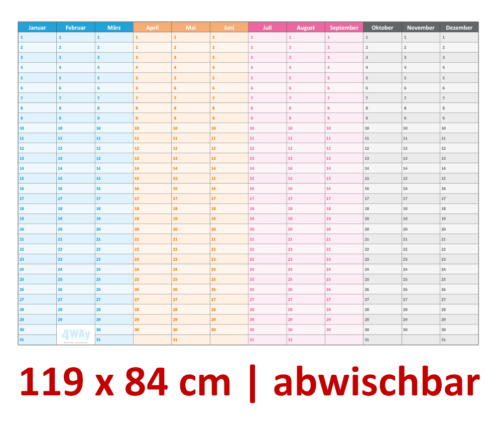 Dauerkalender Zum Ausdrucken