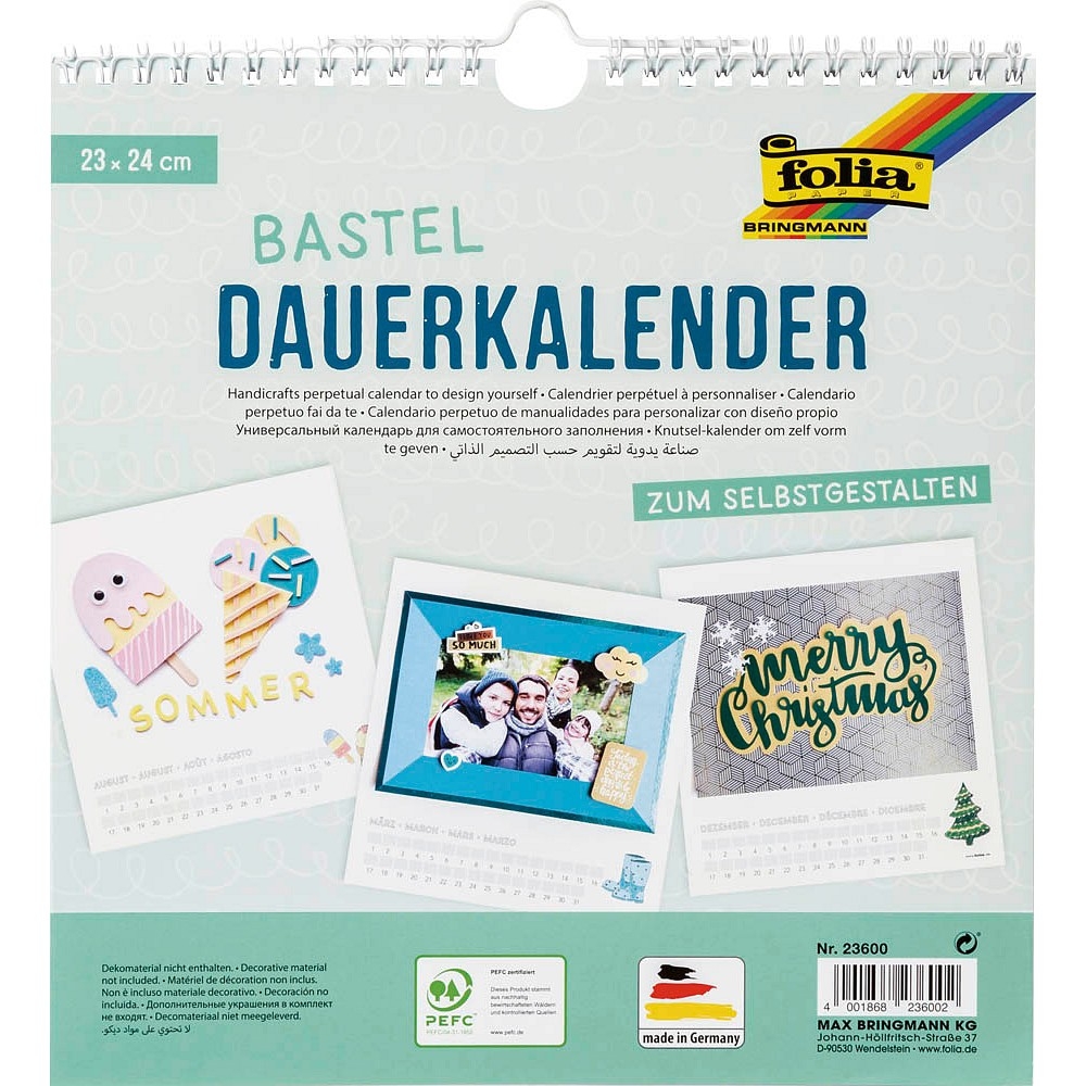 Dauerkalender Zum Selbstgestalten Wei Buch LIBRO