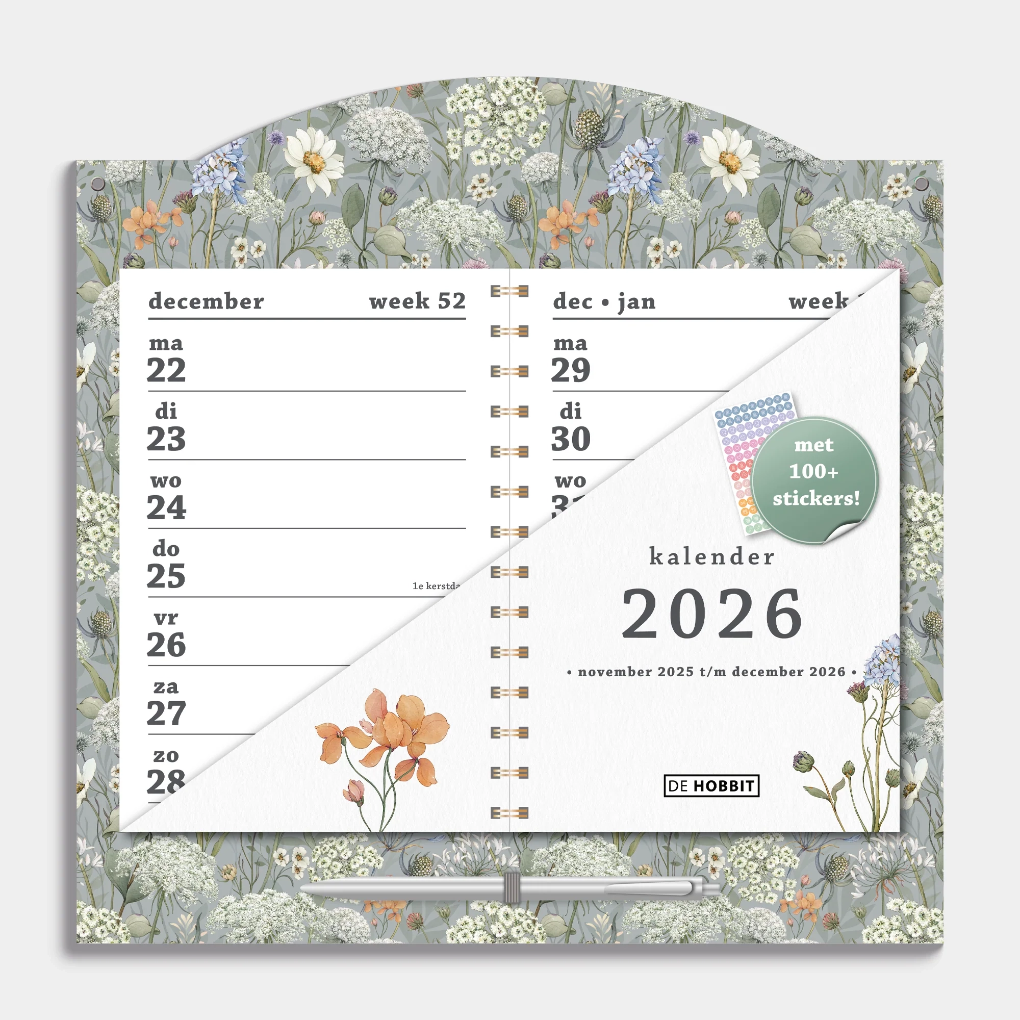 De Hobbit Kalender 2026 2 weeks Weidebloemen