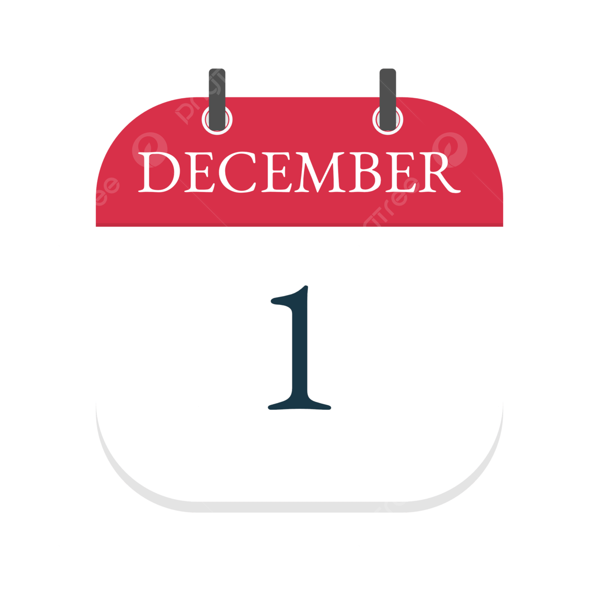 December 1 Daily Calendar Icon Daily Calendar December 1 December PNG And Vector With Transparent Background For Free Download