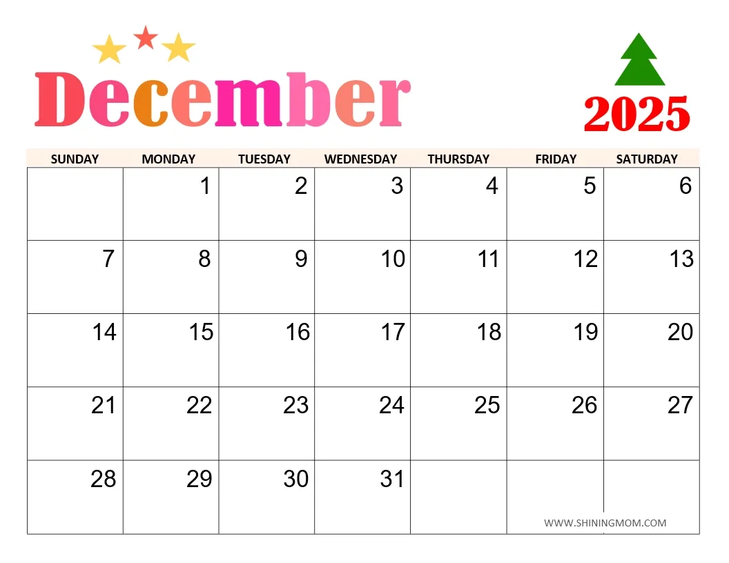 Kalender December 2025