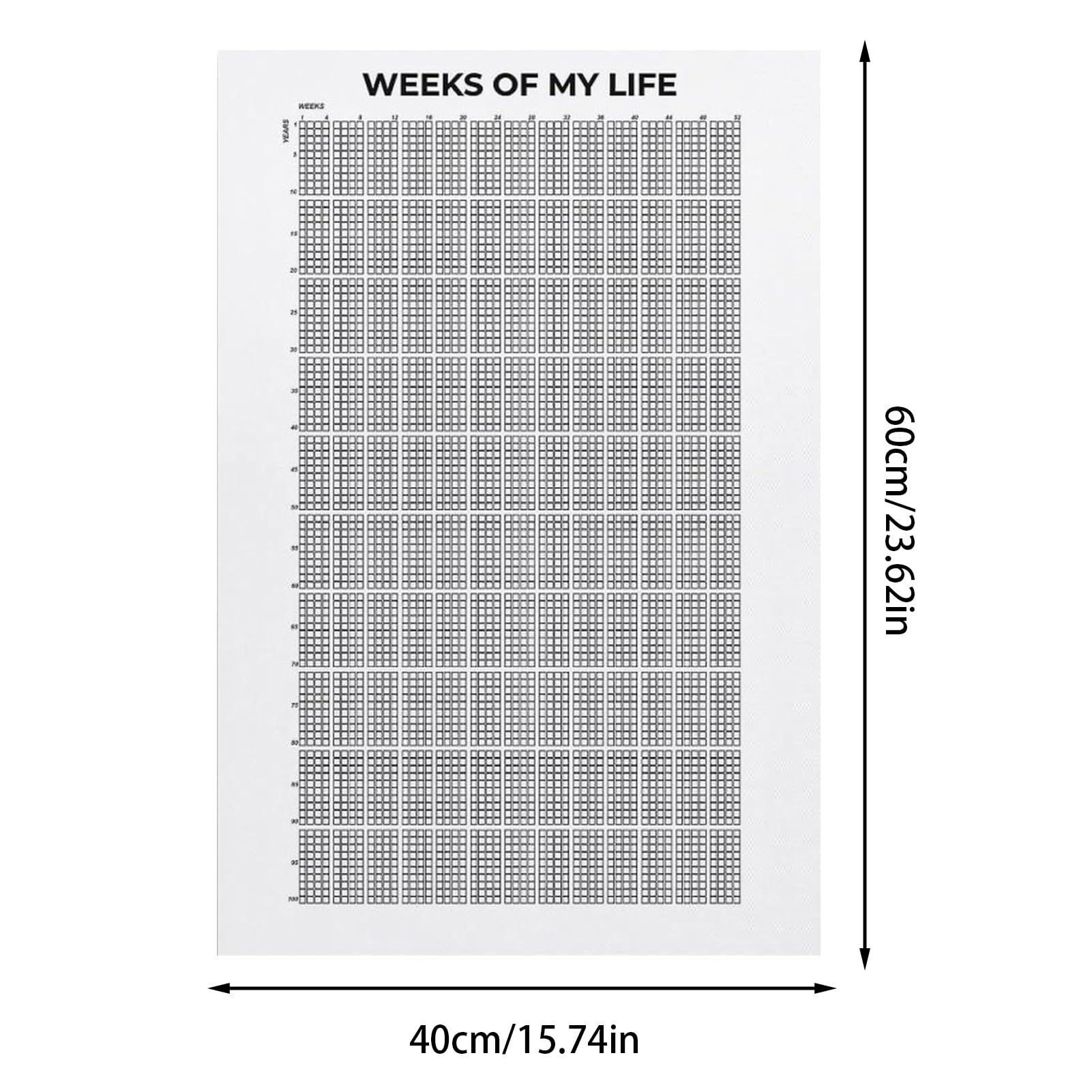 Dein Leben In Wochen Kalender Woche Meines Lebens Posters Leben In Wochen Poster Lebens Wochen Kalender Lebenskalender Wandkalender Wandkunstdruck Heimdekoration 40 X 60 Cm Amazon de B robedarf Schreibwaren