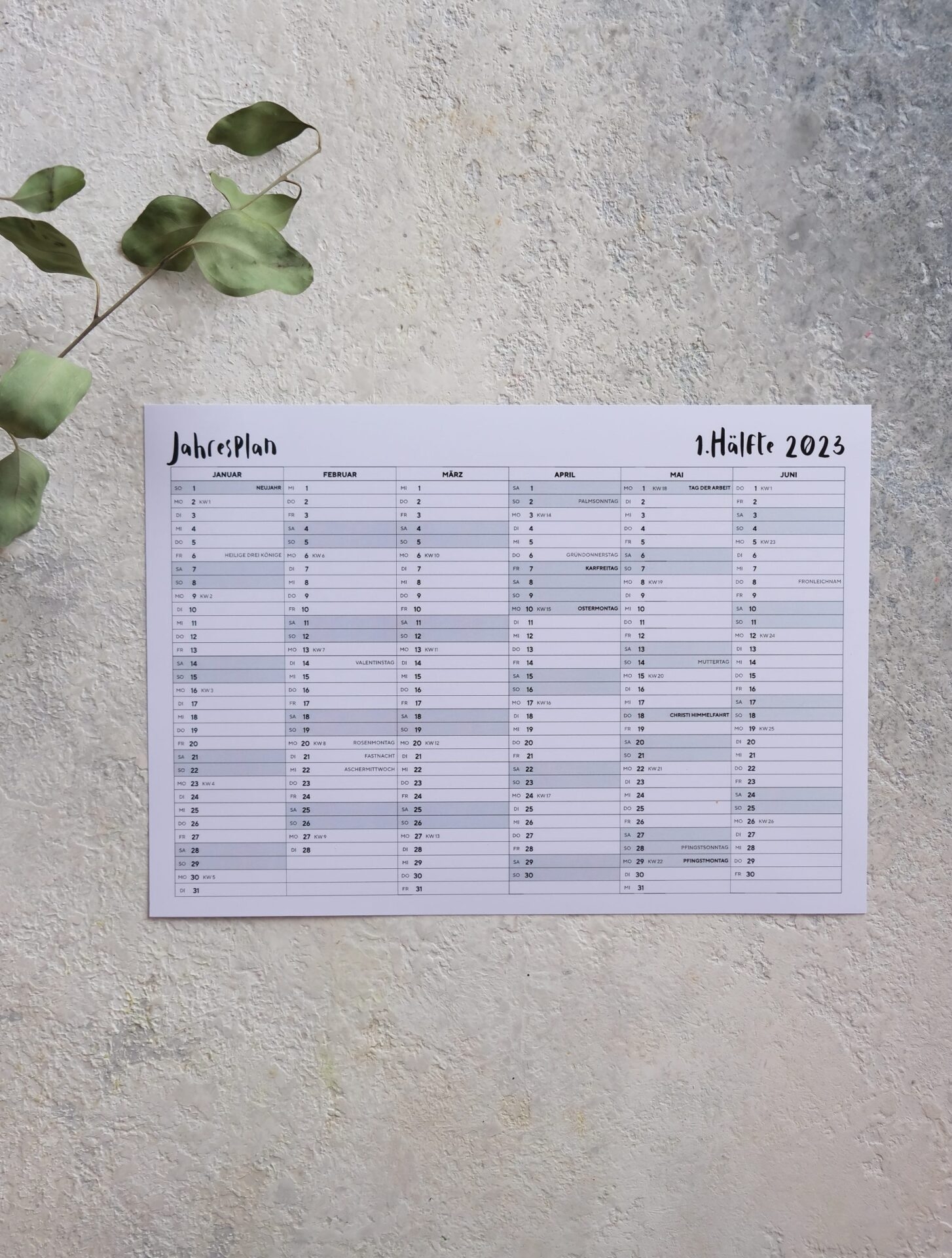 Dein WASF RMICH Kalender 2023 Und Paket Zur Selbstorganisation Mit Tages Wochen Monatsplan In Schwarz weiss Wasfuermich Shop