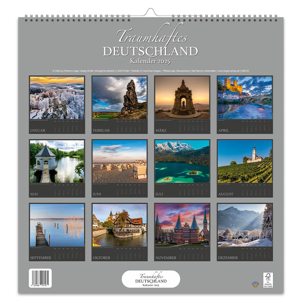 Dekokalender 2025 Traumhaftes Deutschland Lingenverlag de