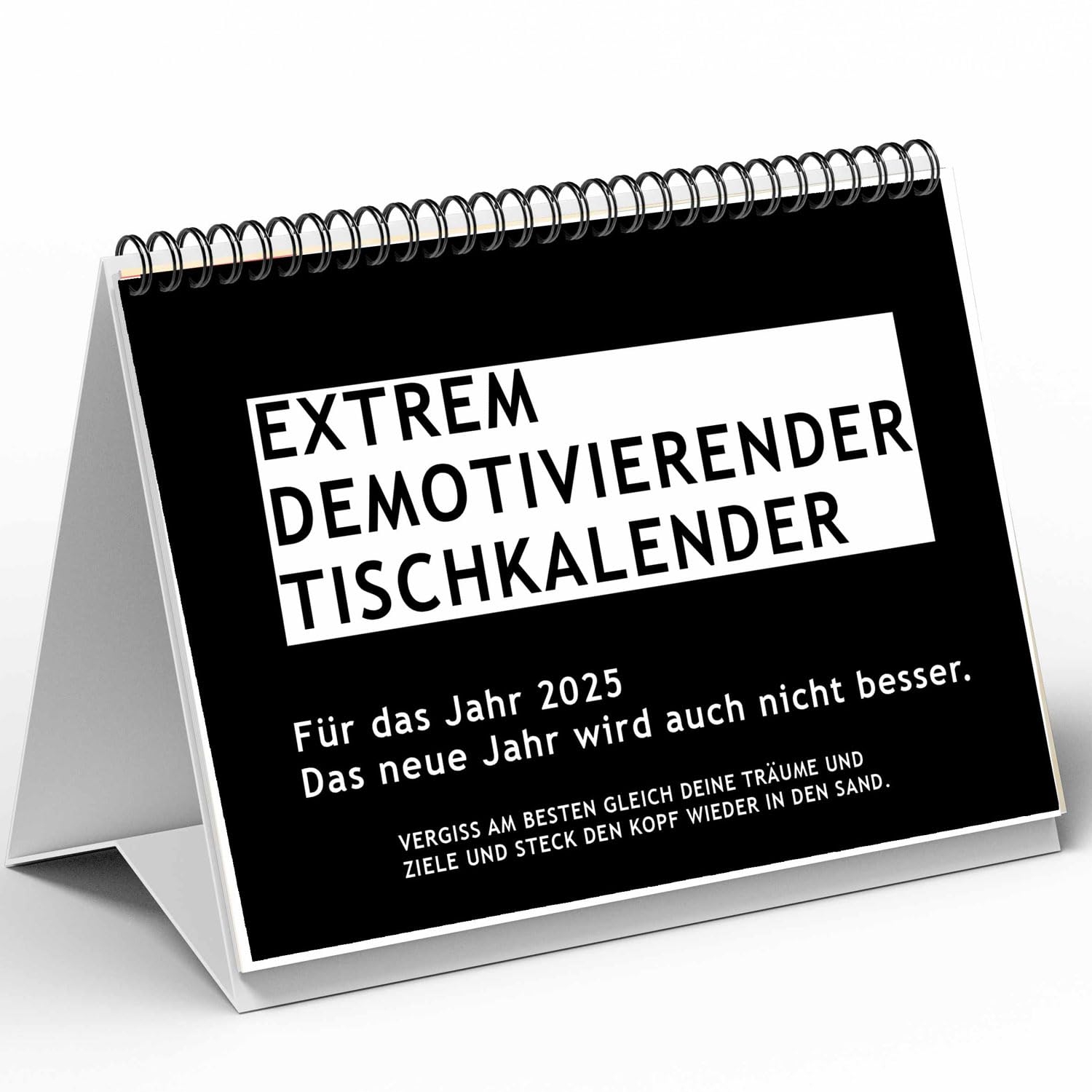 Demotivierender Tischkalender Anti Motivationskalender Demotivierende Kalender Ein Schreckliches Jahr Steht Bevor Sarkasmus Sarkastisch Dumme Spr che Lustig Black Amazon de B robedarf Schreibwaren