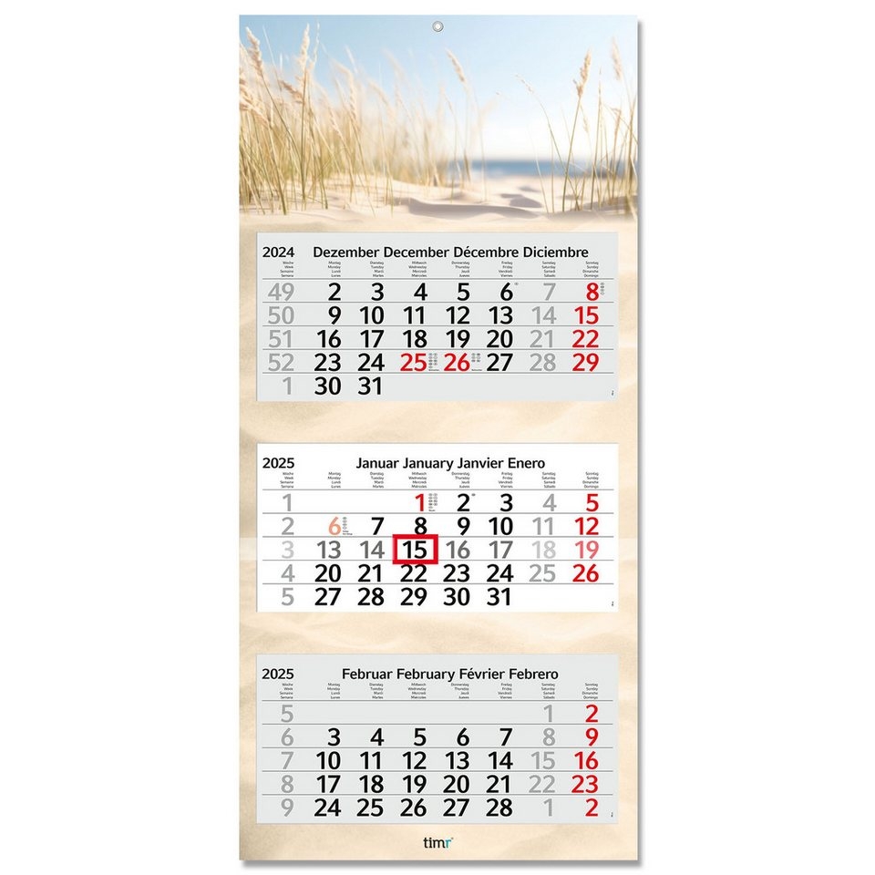Kalender 2025 MIT kW