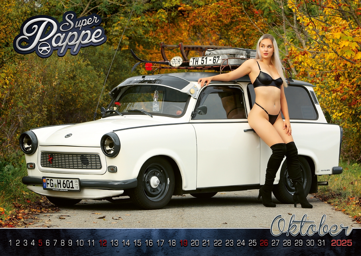Der Offizielle Erotische DDR Trabant Kalender Super Pappe 2025 Erzshop de