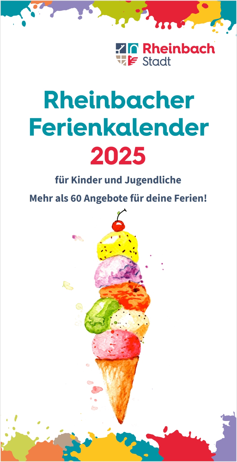 Der Rheinbacher Ferienkalender 2025 Ist Da Stadt Rheinbach