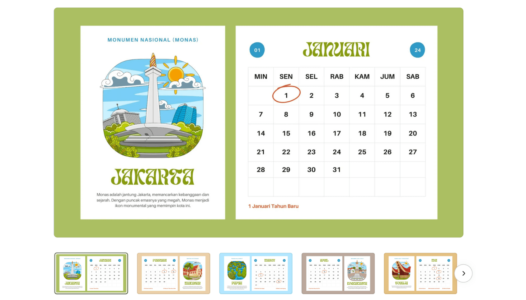 Desain Kalender Menarik Untuk Menandai Hari Canva