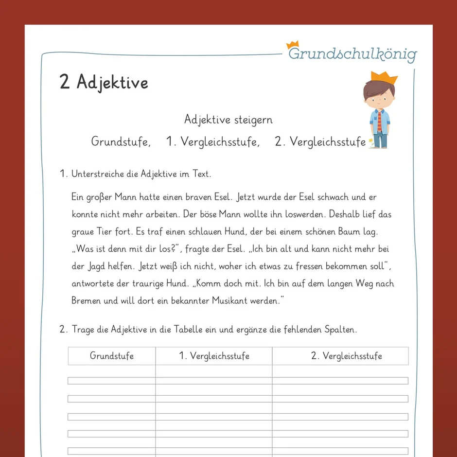 Deutsch Klasse 3 Arbeitsblätter