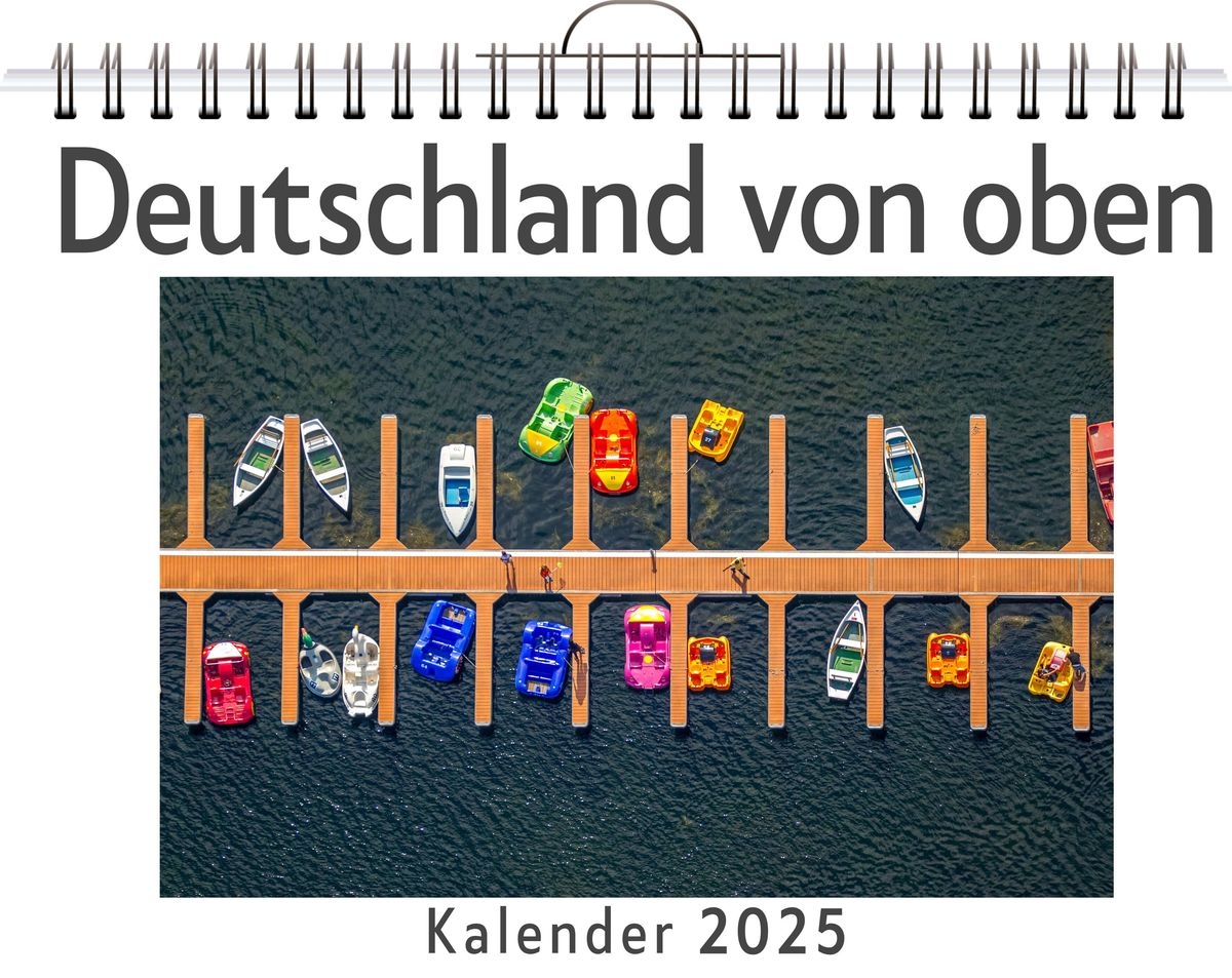 Deutschland Von Oben Wandkalender 2025 Kalender DIN A4 Quer Monatskalender Im Querformat Mit Kalendarium Das Perfekte Geschenk Kaufen