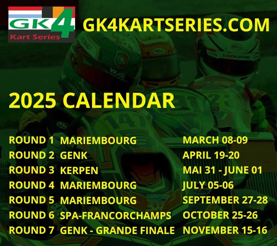 DFK Racing GK4 KART SERIES Kalender 2025