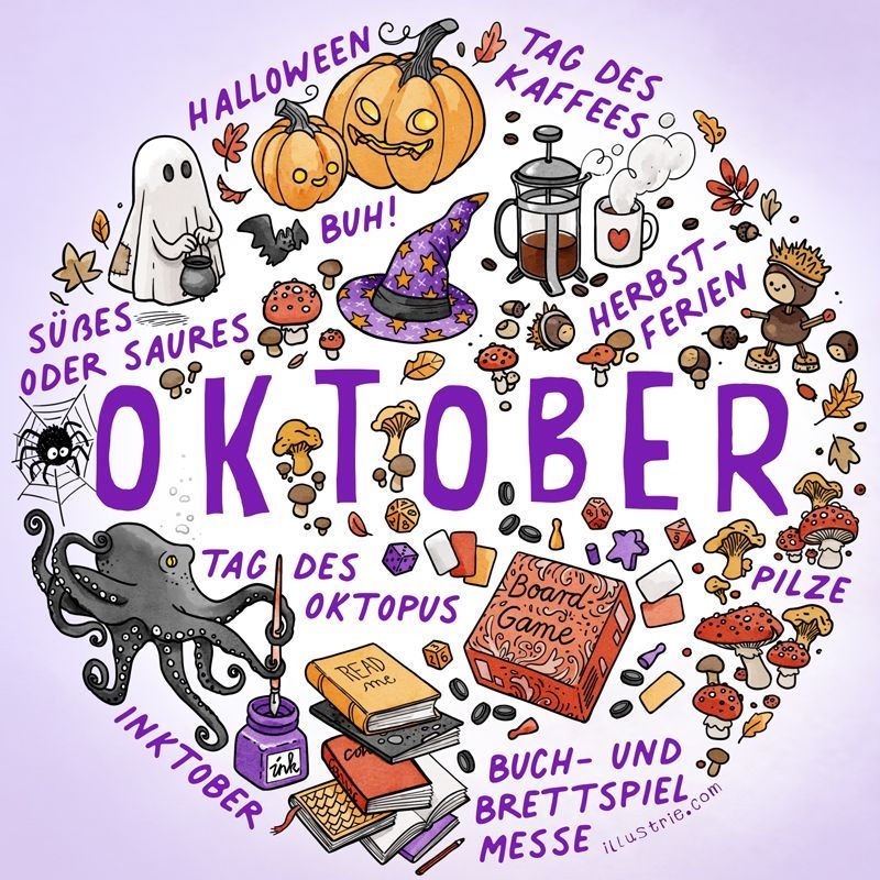 Oktober Kalender Malen