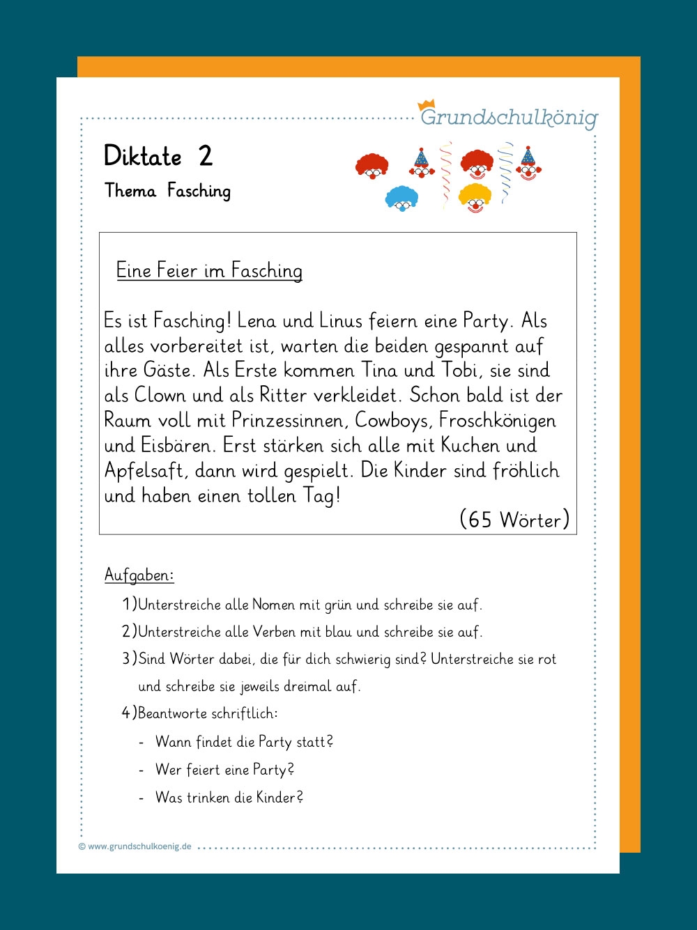 Diktate Grundschule Kostenlos