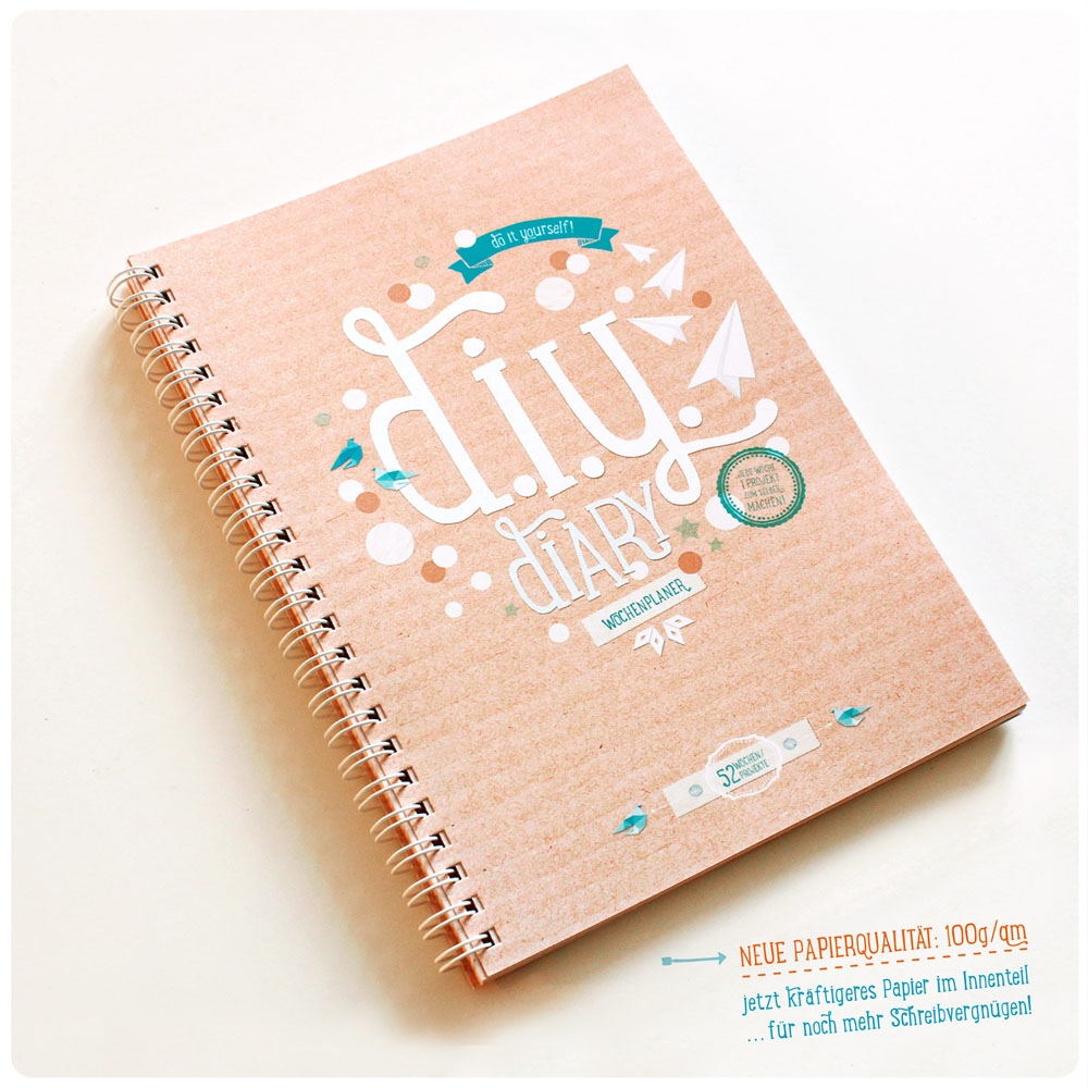 DIY DIARY Wochenplaner Kreativer Kalender A5 Eaudecollage papeterie de