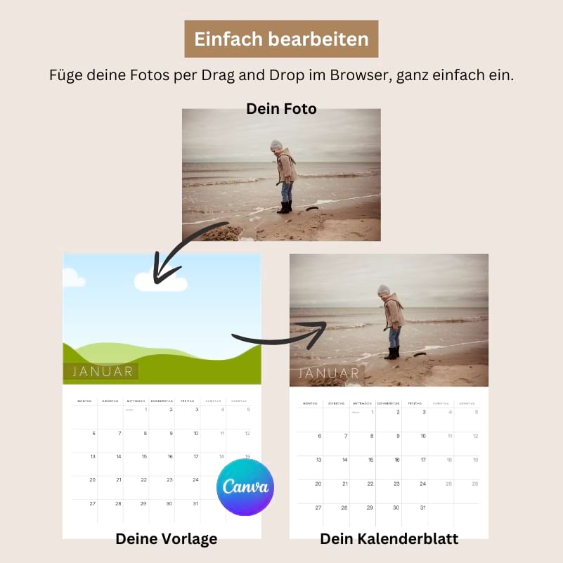 DIY Foto Kalender 2025 Zum Selbermachen