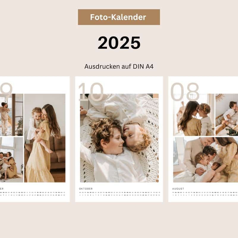 DIY Foto Kalender 2025 Zum Selbermachen