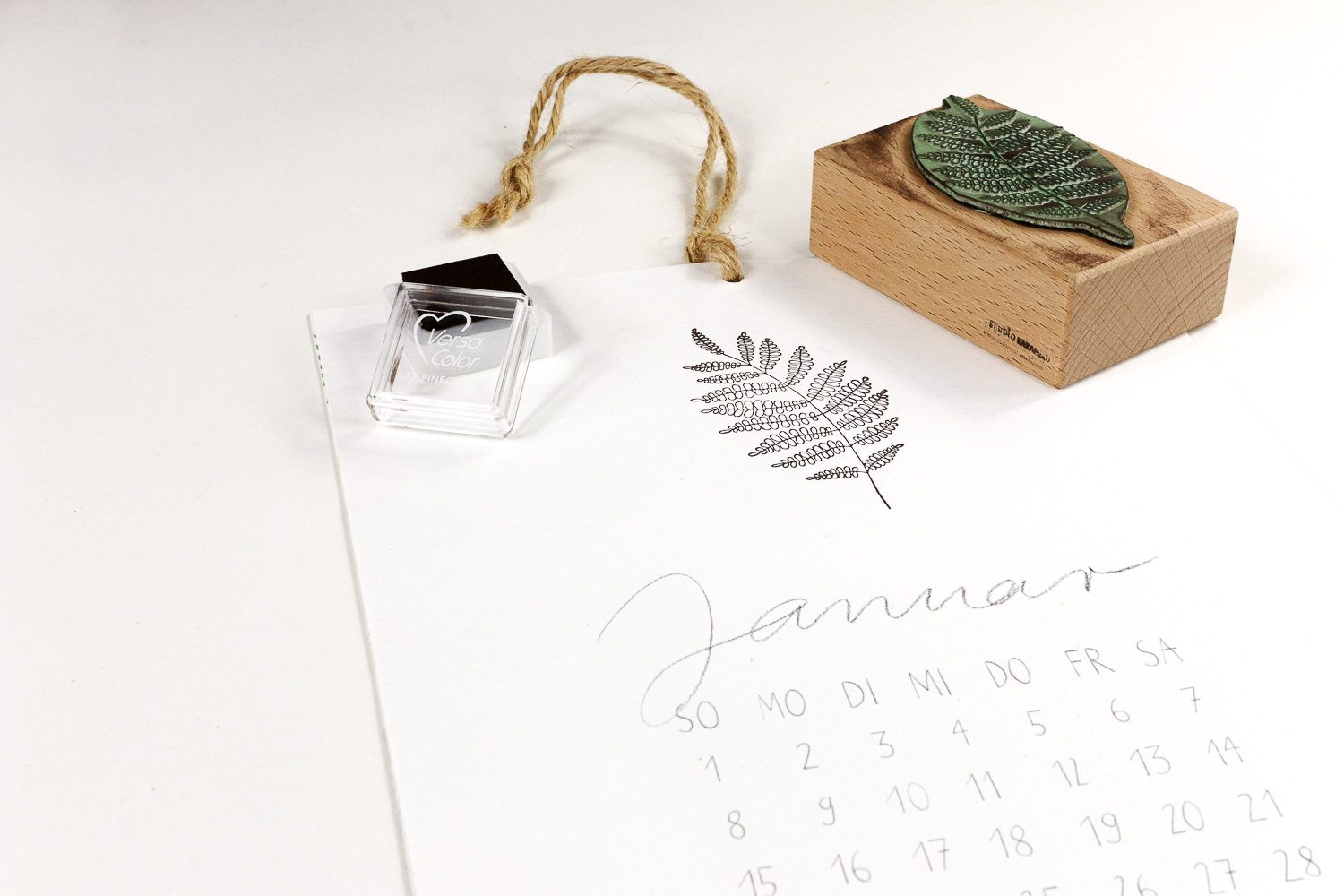 DIY Kalender Stempeln Kalendervorlage Zum Download