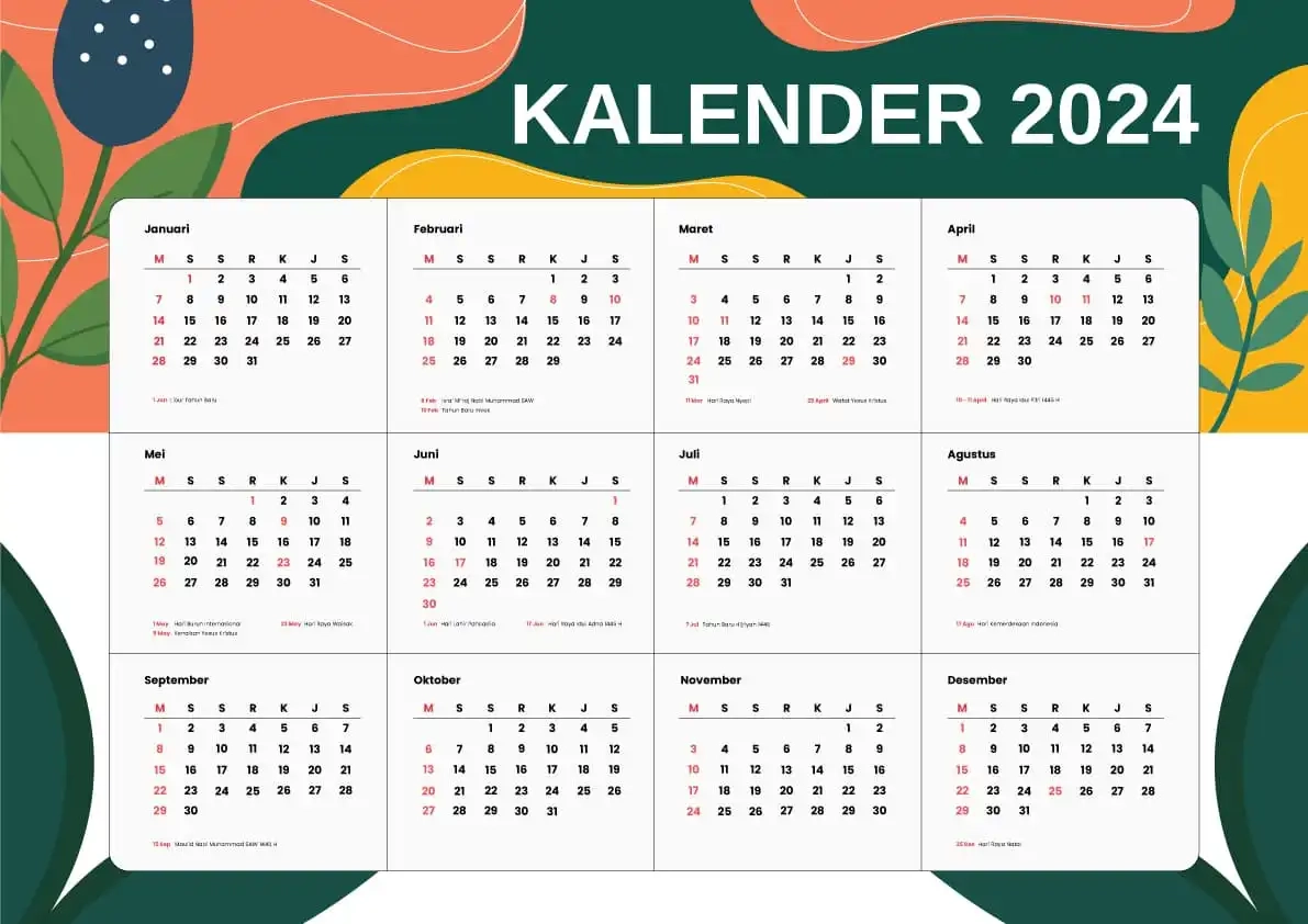 Kalenderarium 2024 PDF Kostenlos
