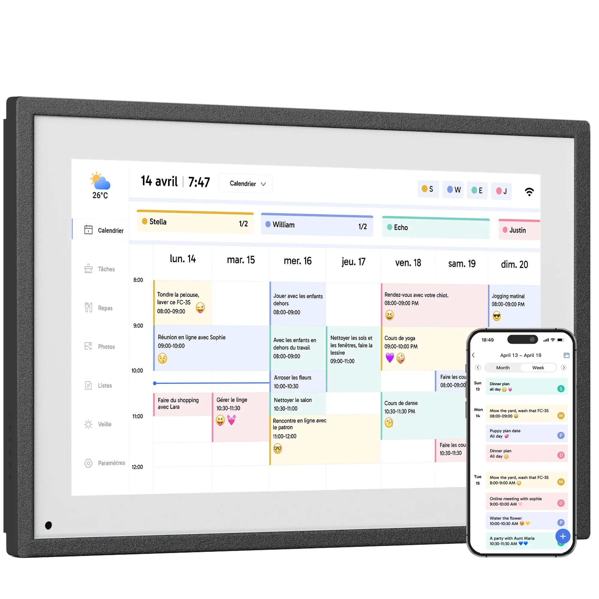 Digital Kalender Interface