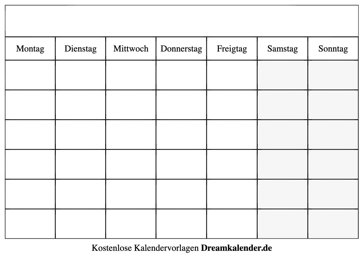 Kalender Monat Zum Ausfüllen