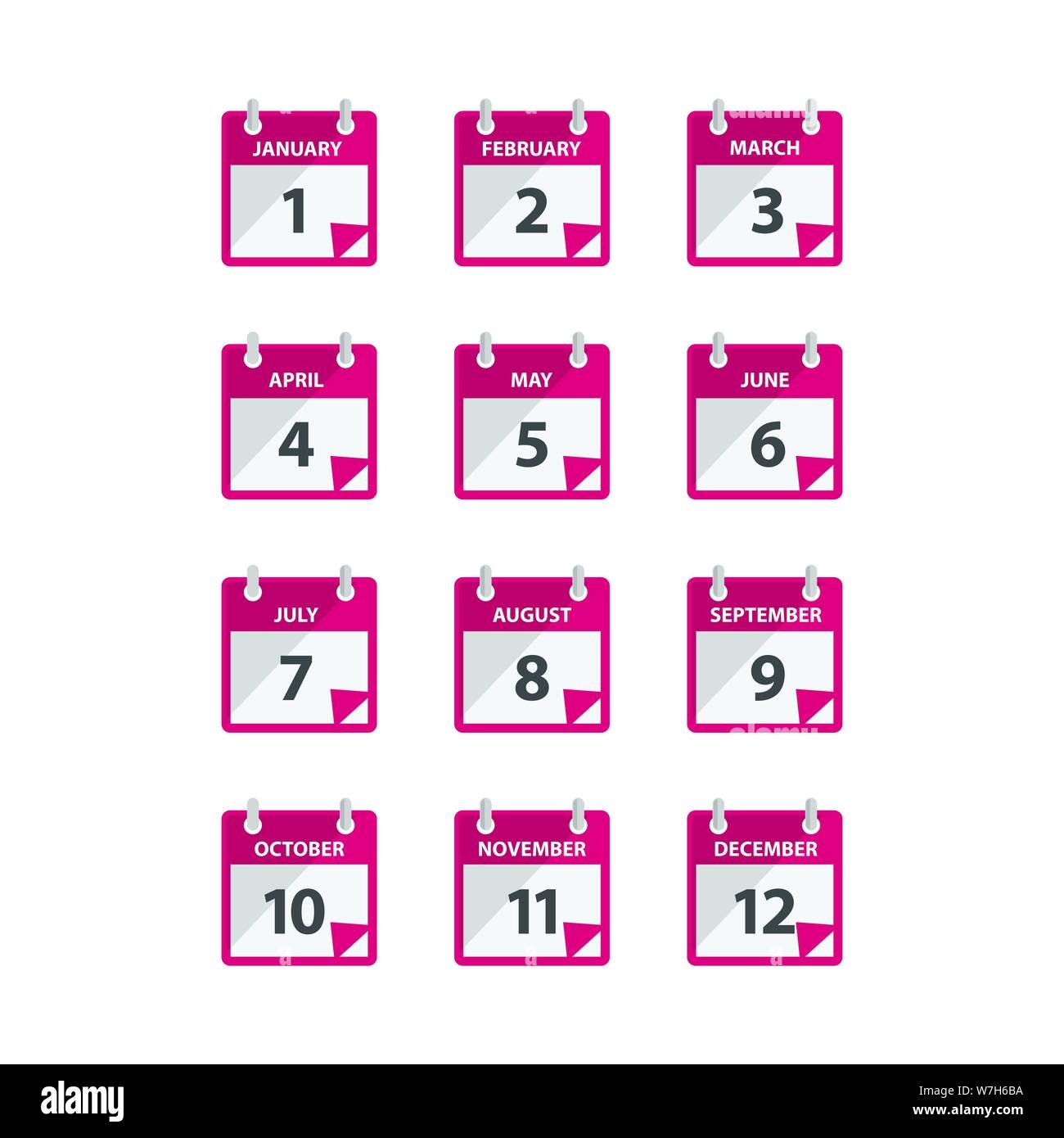 Ein Monat Kalender Symbol Vektor Im Modernen Stil F r Web Grafik Und Mobile Design Symbol Kalender Vektor Auf Wei em Hintergrund Symbol Kalender Stock Vektorgrafik Alamy