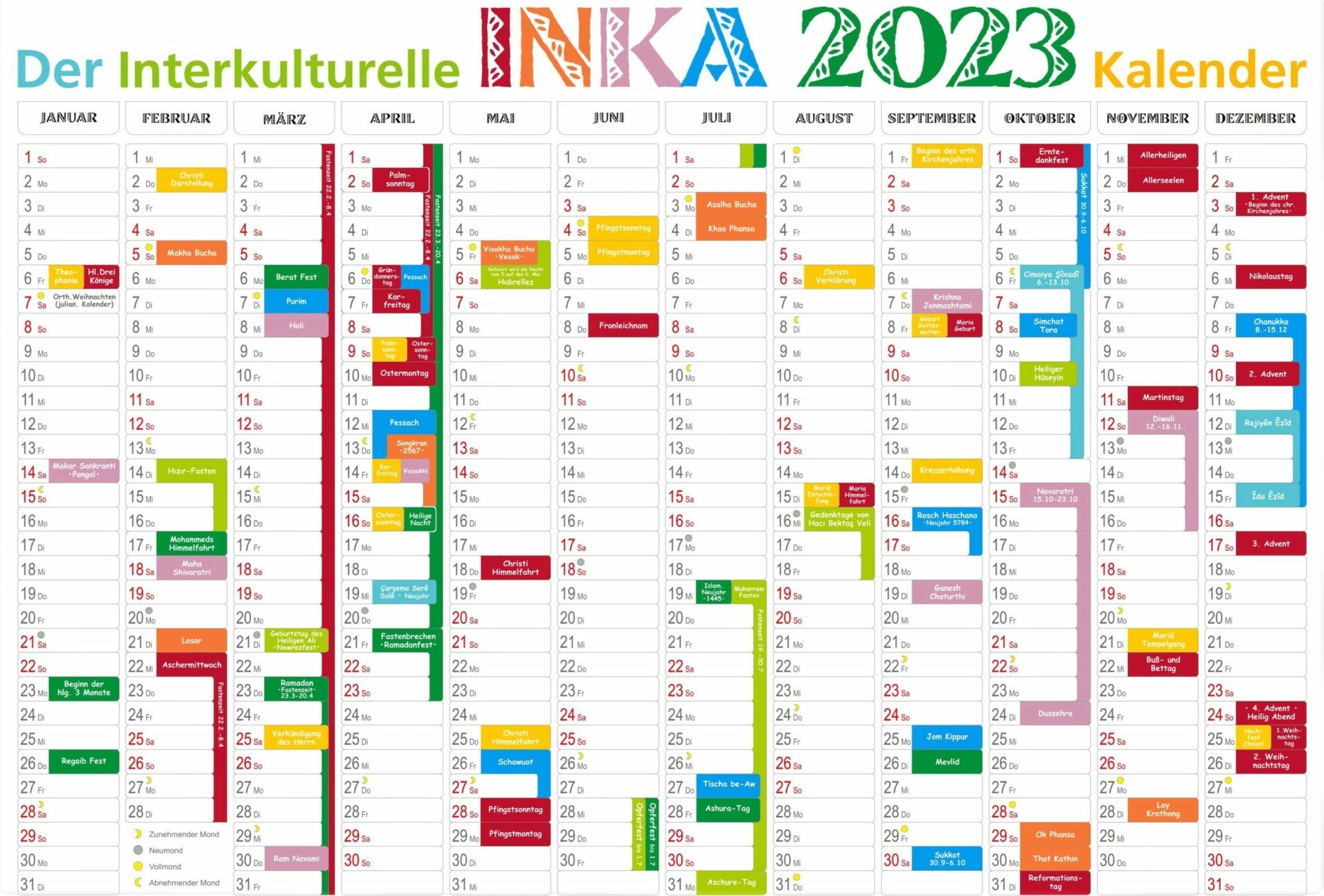 Kalender Internationale Tage