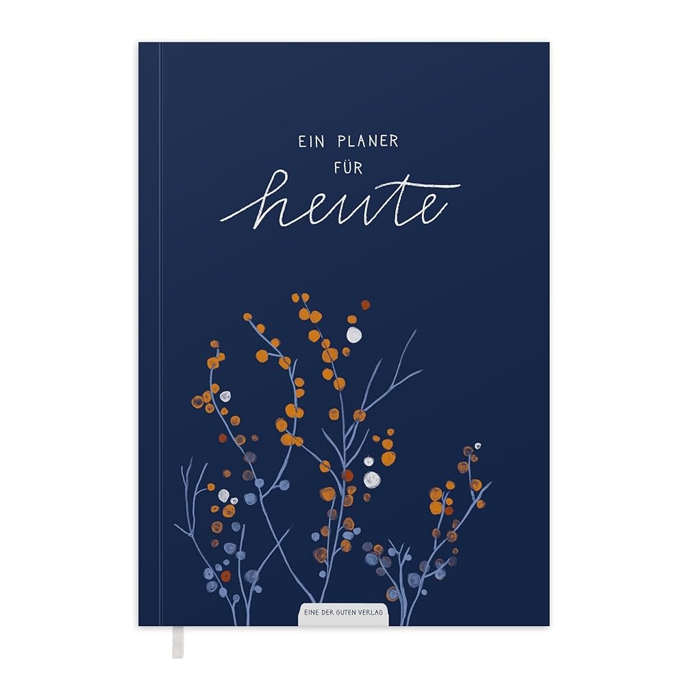 Eine Der Guten Terminkalender A5 Undatierter Kalender Softcover Wochenplaner Ohne Datum Vertikales Layout Terminplaner Zum Flexibel Starten Blau Wei Orange Mit Blumen Klimaneutral FSC Papier Amazon de B robedarf Schreibwaren