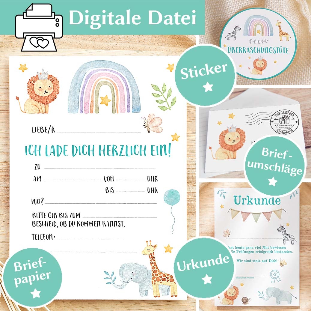 Einladung Zum Kindergeburtstag Einfach Hier Selbst Ausdrucken 