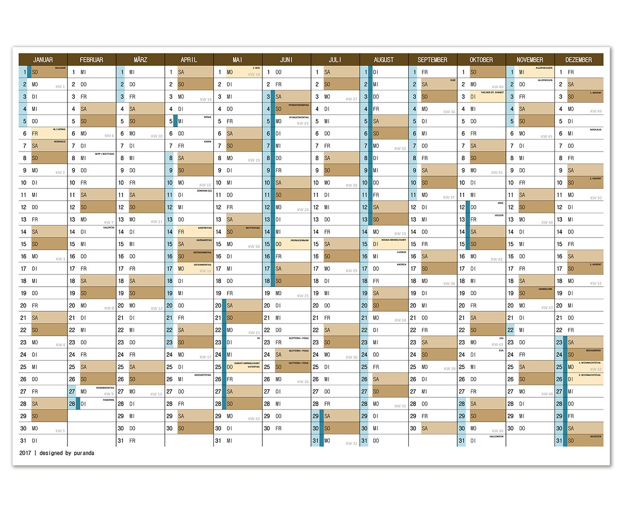 Erstelle Deinen Individuellen Kalender PurDATE Basic Bedruckt Mit Deinen Pers nlichen Daten Und Terminen 