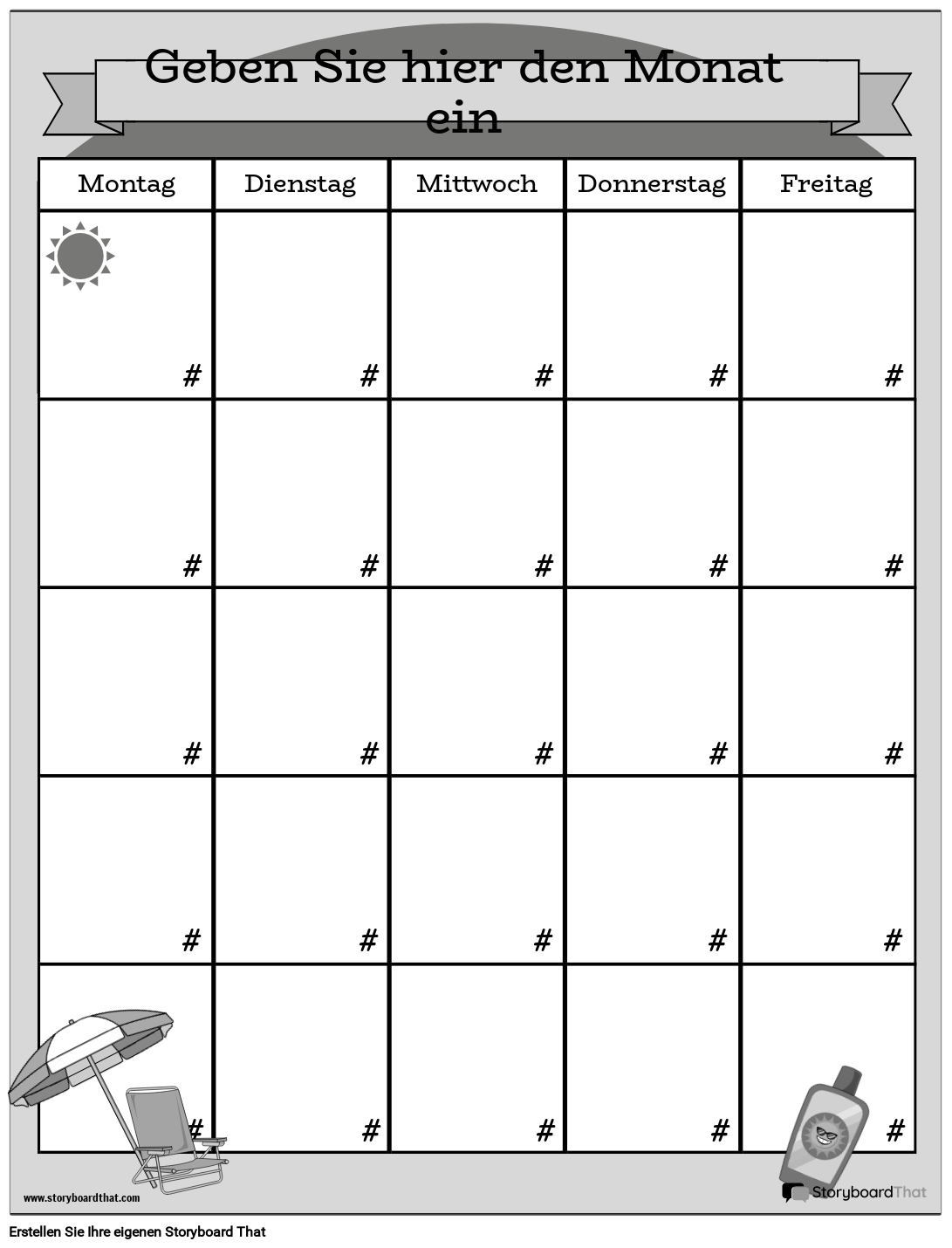 Erstellen Sie Druckbare Kalender Mit Storyboard That Im Jahr 2025
