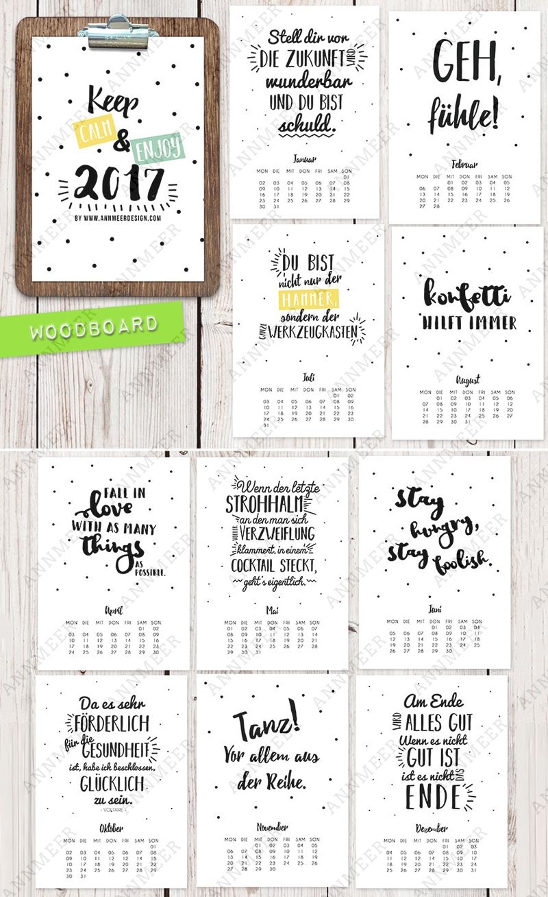 Es Ist Offiziell Der Kalender 2017 Ist Da 