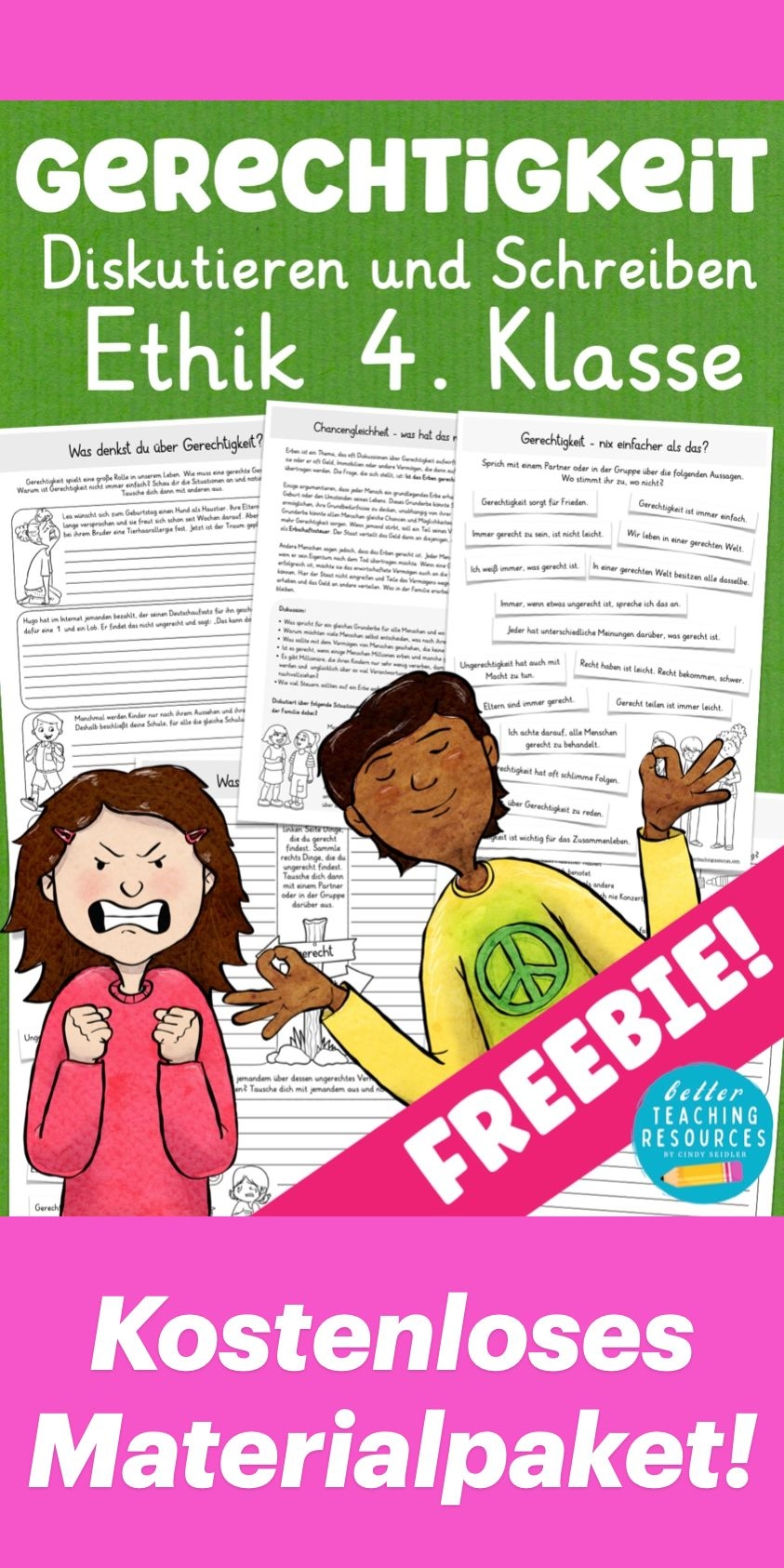Ethik Grundschule Kostenloses Material Arbeitsbl tter Thema Gerechtigkeit
