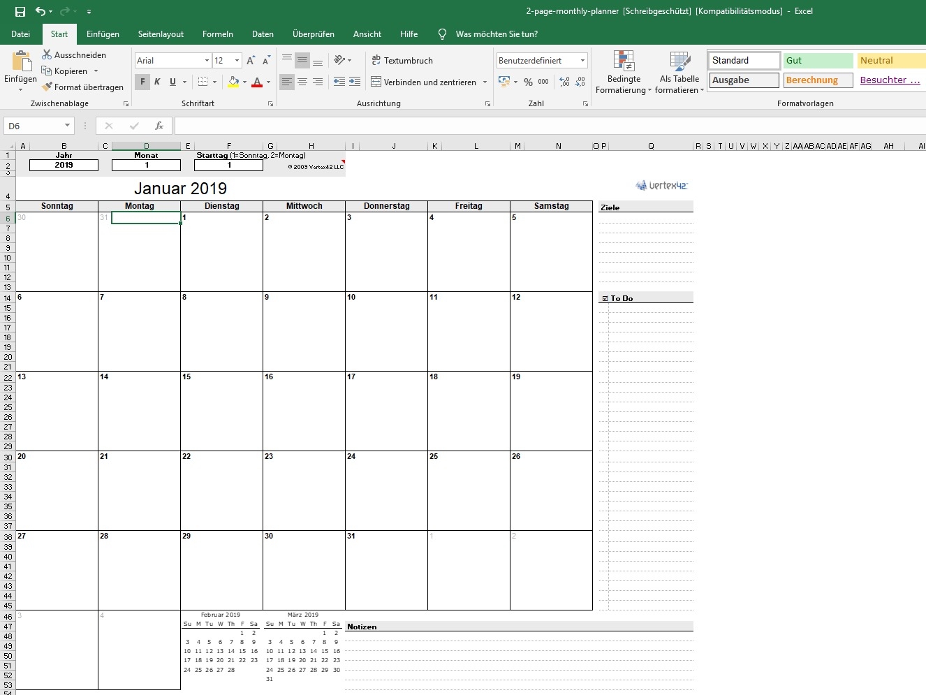Ewiger Kalender F r Excel Download CHIP