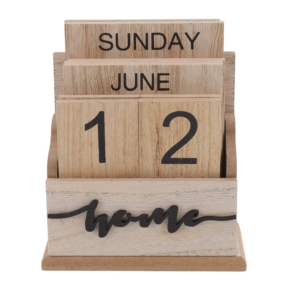 Tischkalender Holzblock Deutsch