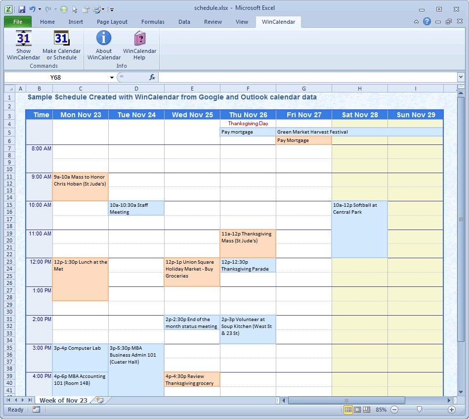 Excel Calendar Creator With Holidays