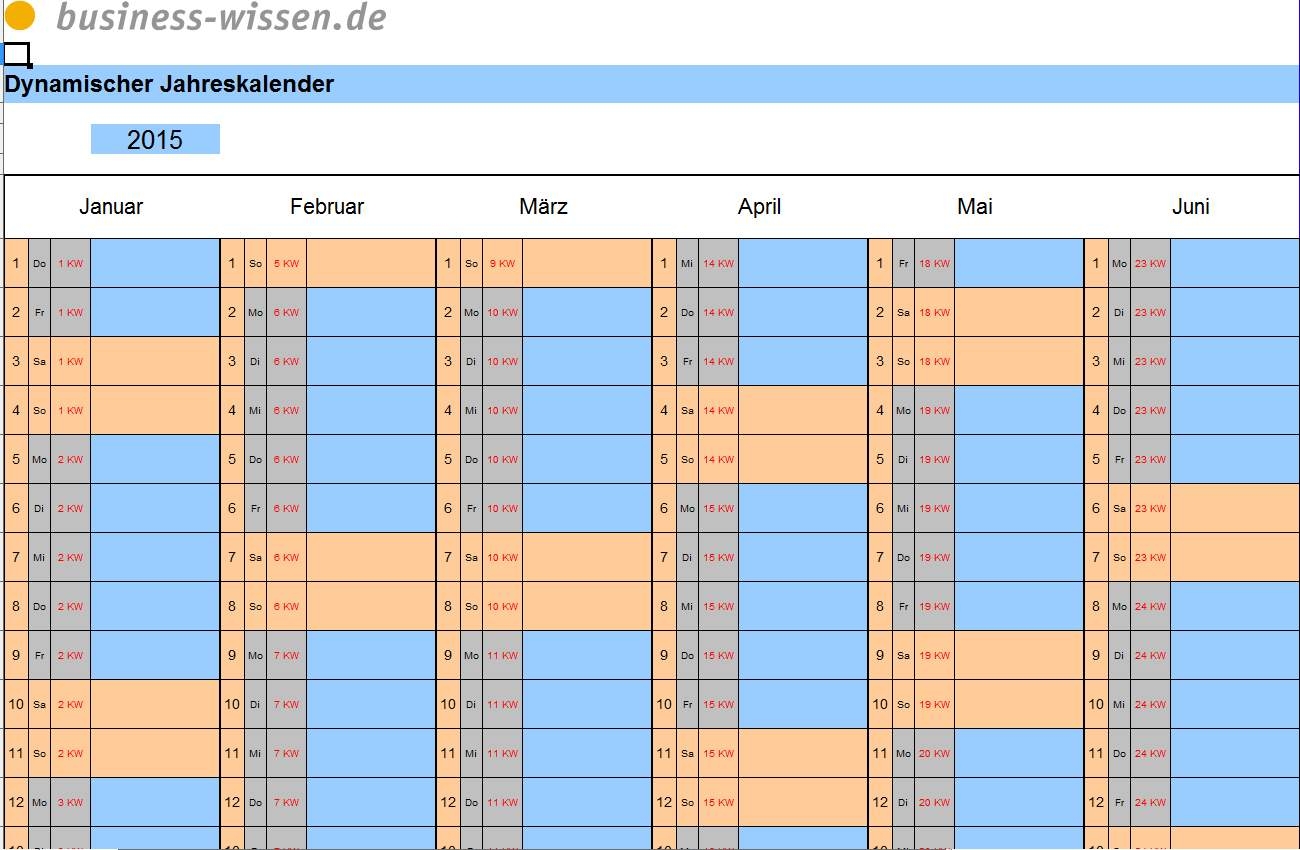 Excel Dynamischer Jahrsakalender Microsoft Excel Kalender 
