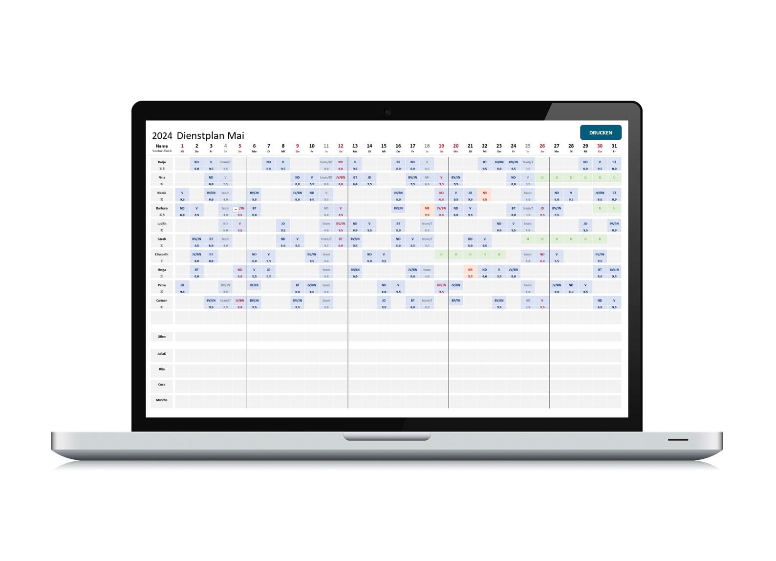 Excel Steuerelement Kalender