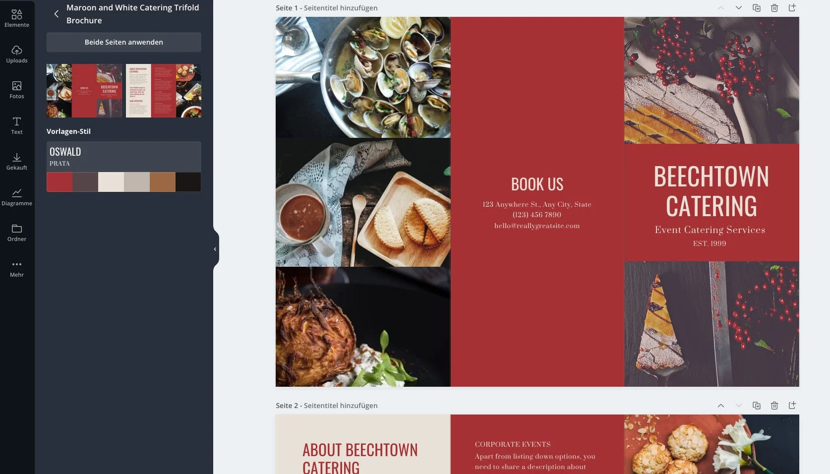 Faltblatt Design Erstellen Ganz Einfach Online Canva