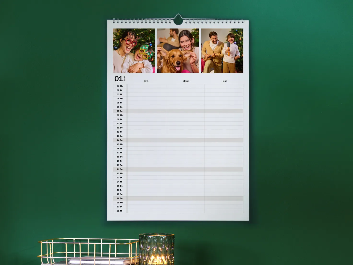 Familienkalender 2026 Mit Eigenen Fotos Gestalten