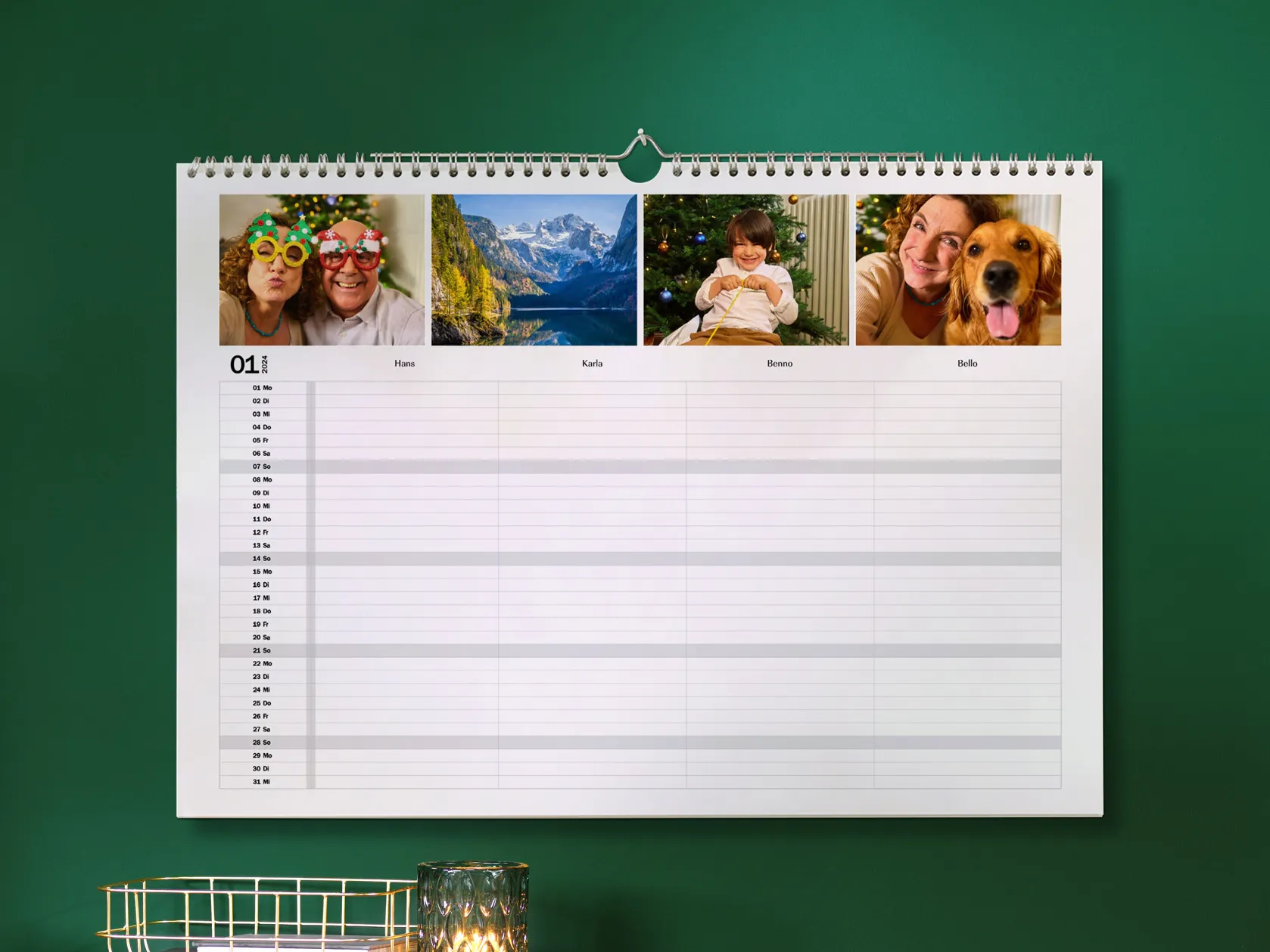 Familenkalender Selbst Gestalten