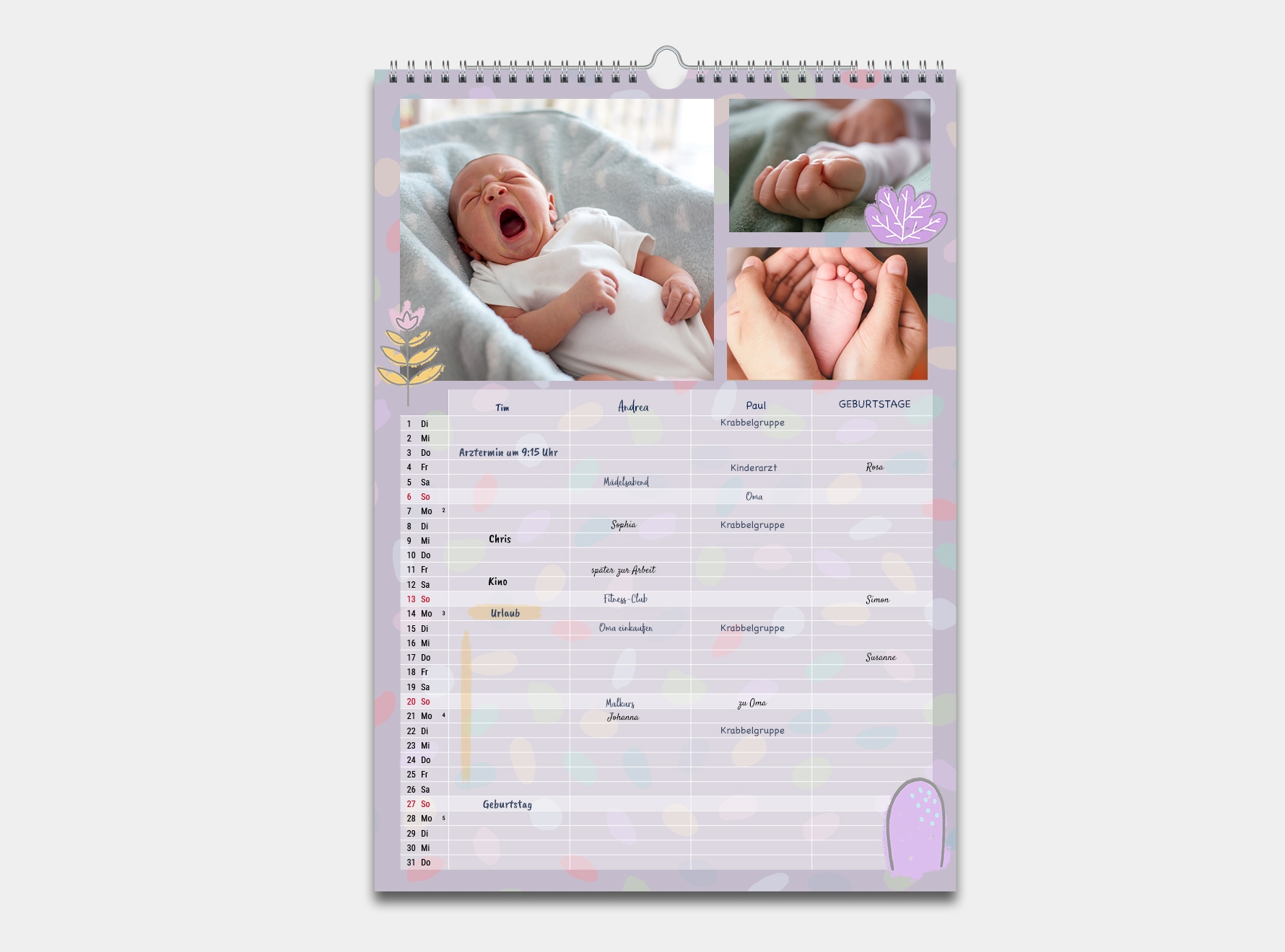 Familienkalender Selbst Gestalten